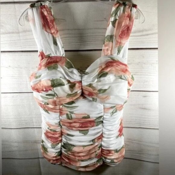 VENUS Tops - Dressy Floral Camisole Tank Top